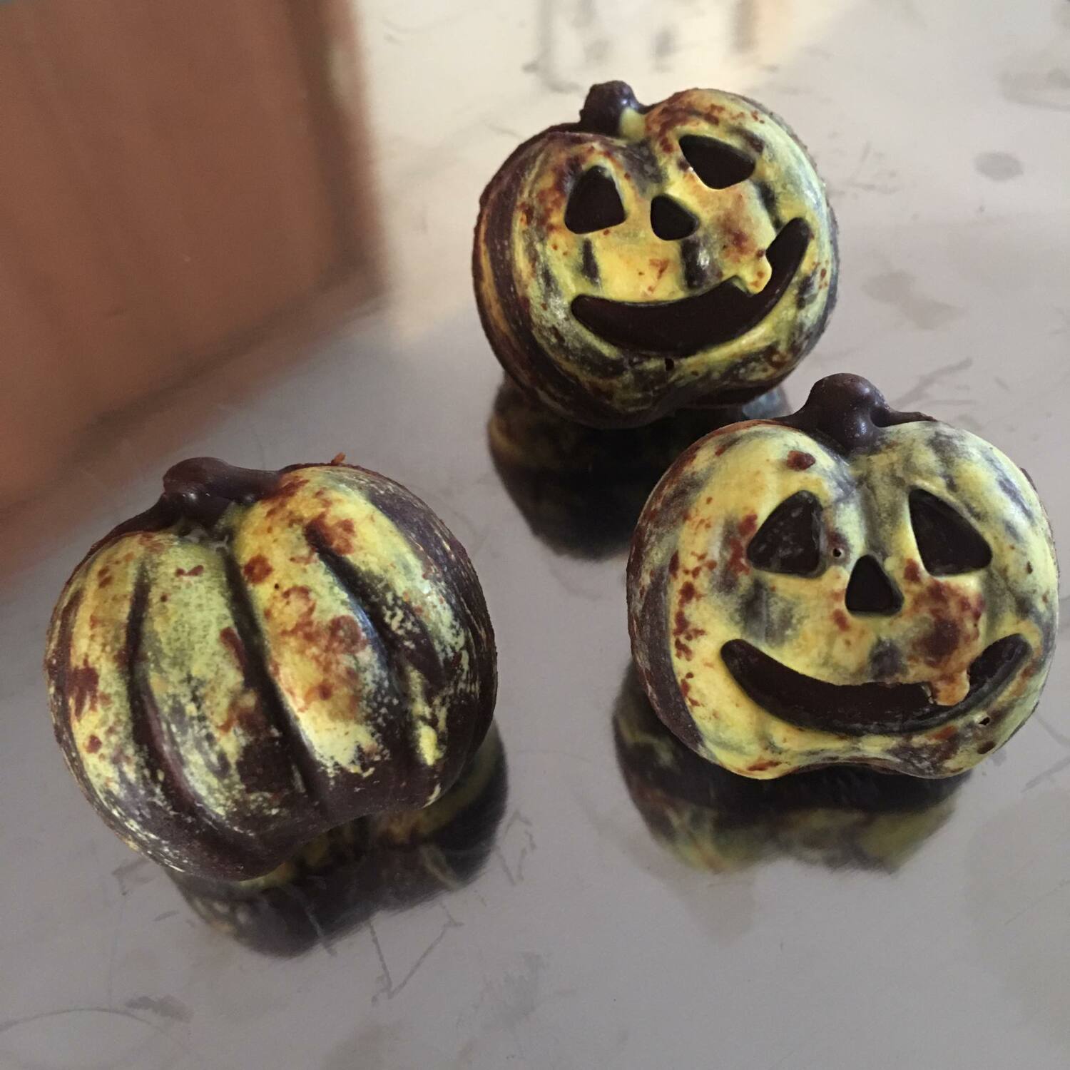 ПП 3D шоколадные конфеты с начинкой "Тыква"